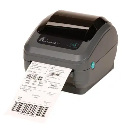 Click Here To Enlarge This Photo Of ZEBRA GK420D COMPACT DIRECT THERMAL DESKTOP LABEL PRINTER