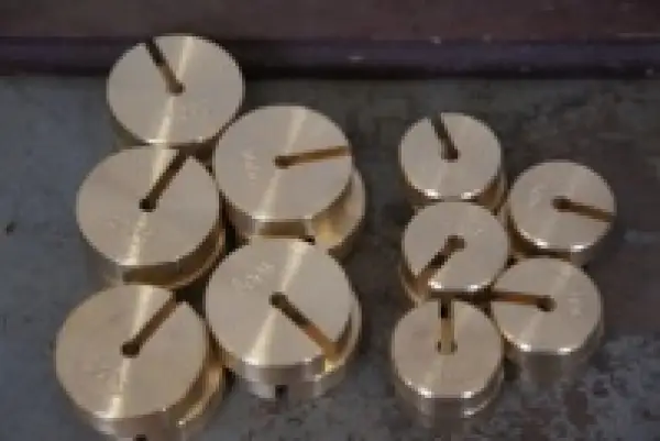 Click Here To Enlarge This Photo Of SLOTTED BRASS WEIGHTS
